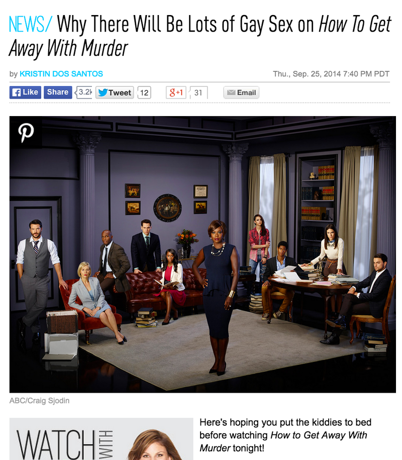 Illustration for article titled There Will Be Lots More Hot Gay Sex on How to Get Away with Murder